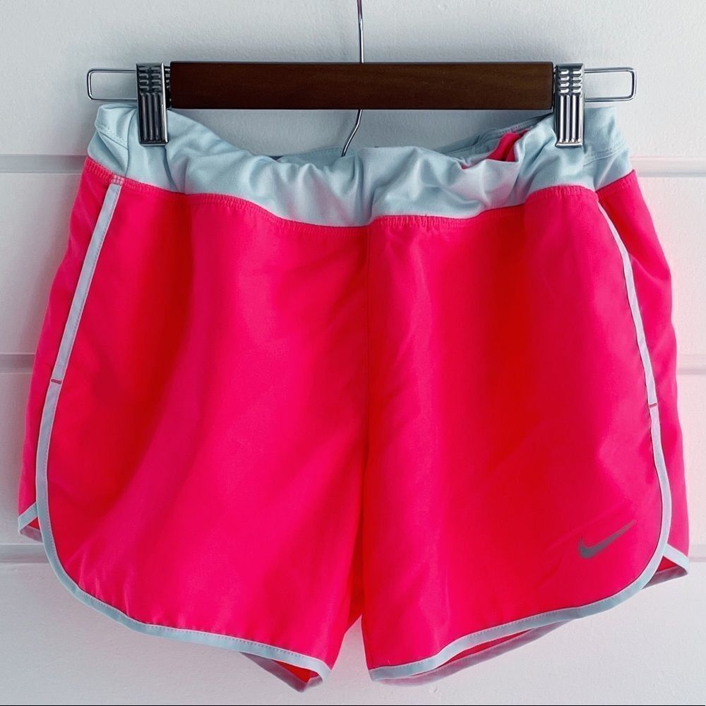 Nike Girls Hot Pink Rival Lined Running Shorts XL